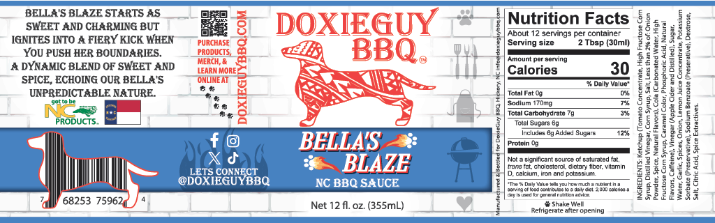 Bella's Blaze BBQ Sauce